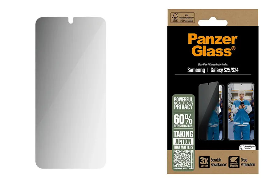 Szkło prywatyzujące do Samsung Galaxy S25 PanzerGlass Ultra-Wide Fit